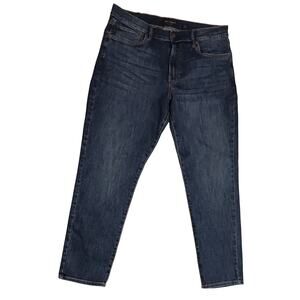 Mens Lucky Brand 412 Athletic Slim Fit Jeans 36Wx30L Dark Wash